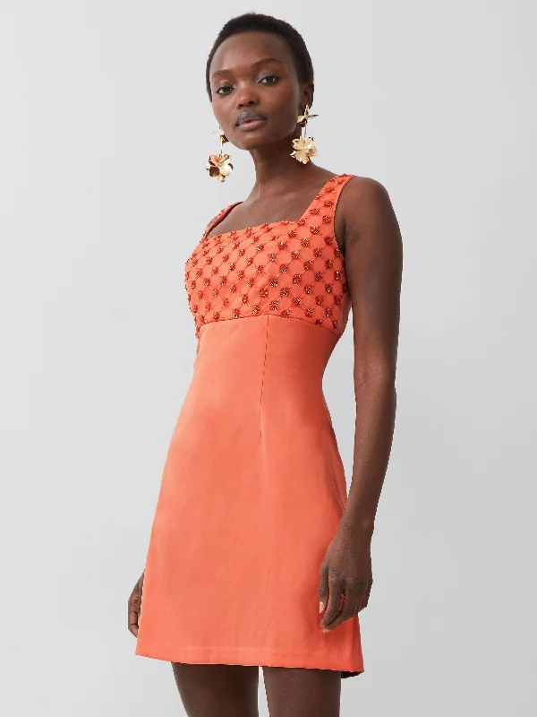 Trendy women’s clothing that suits every taste   Embroidered Darcy Crepe Mini Dress