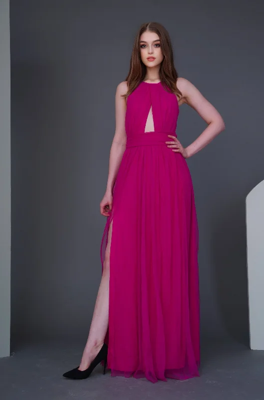 Casual yet chic women’s outfits for work or play   Alicia Bright Pink Maxi Dress