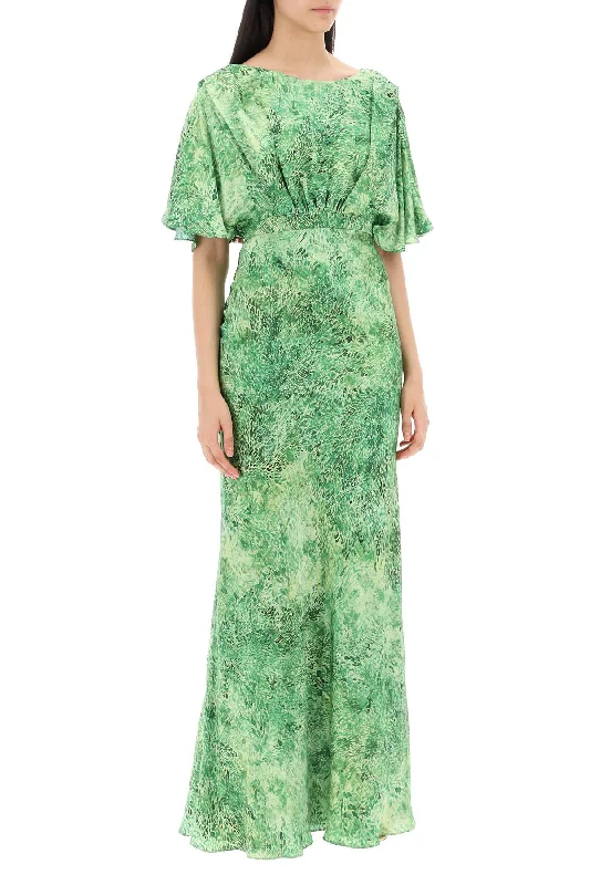 Fashionable women’s clothing that makes you shine   Saloni Winona Silk Maxi Dress