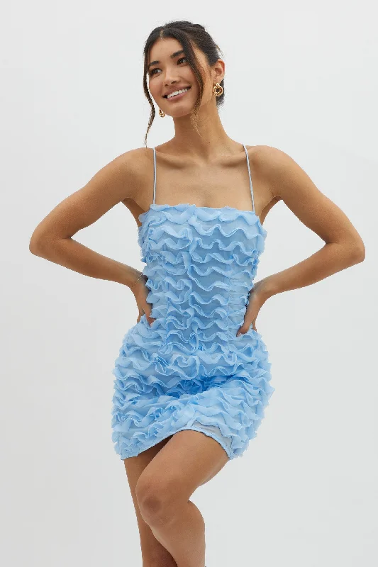 Trendy women’s clothing that suits every taste   Tizzy Embellished Mini Dress Blue