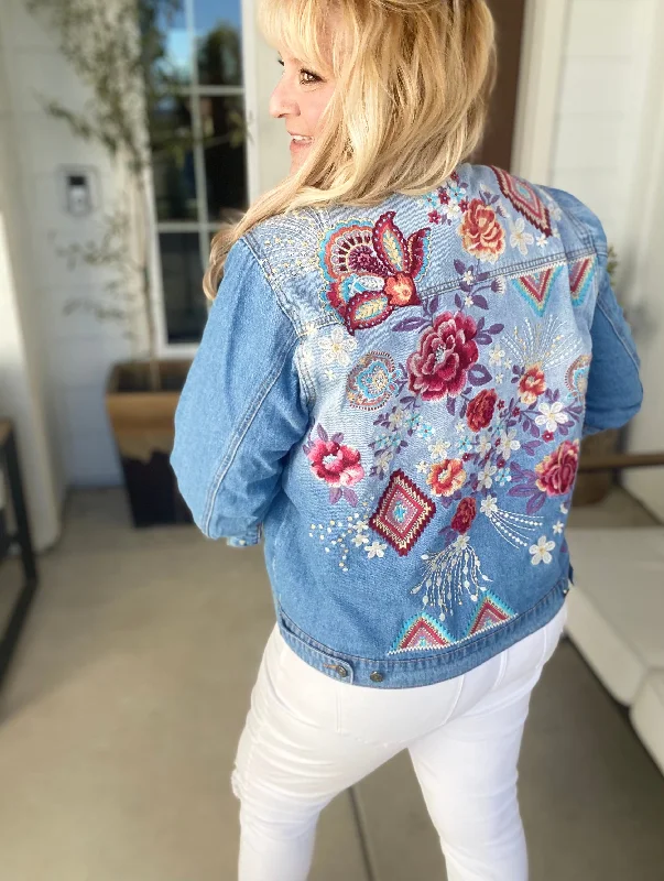 Versatile fashion options for every occasion   A Rose From the Ashes Denim Jacket