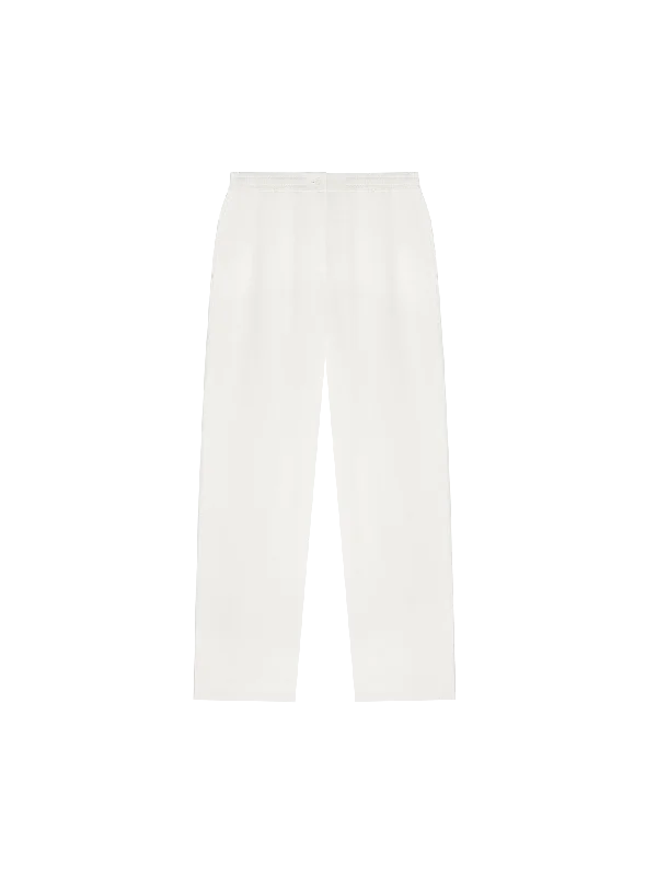 Timeless clothing pieces every woman should own   Women's DNA Aloe Linen Trousers—off-white