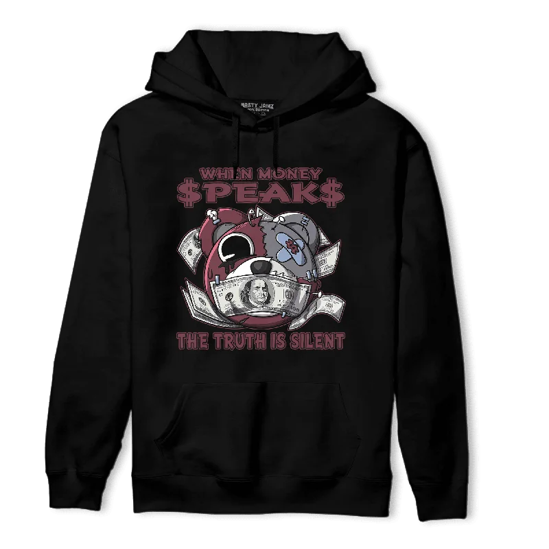 Stylish plus-size clothing for women NastyJamz Burgundy 5s Hoodie Match When Money Speaks Ber Stylish plus-size clothing for women NastyJamz Burgundy 5s Hoodie Match When Money Speaks Ber