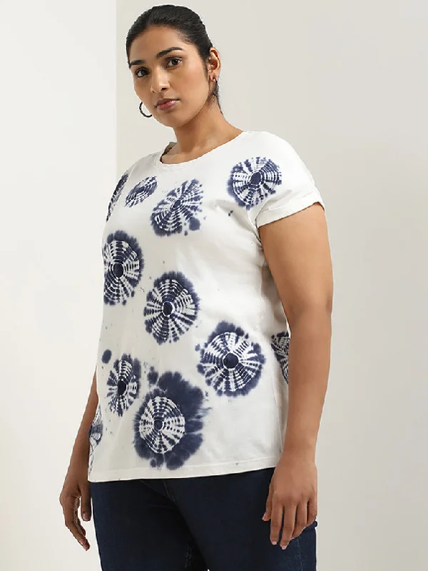 Get noticed with eye-catching women’s fashion   Gia Multicolour Tie-Dye Design Cotton T-Shirt
