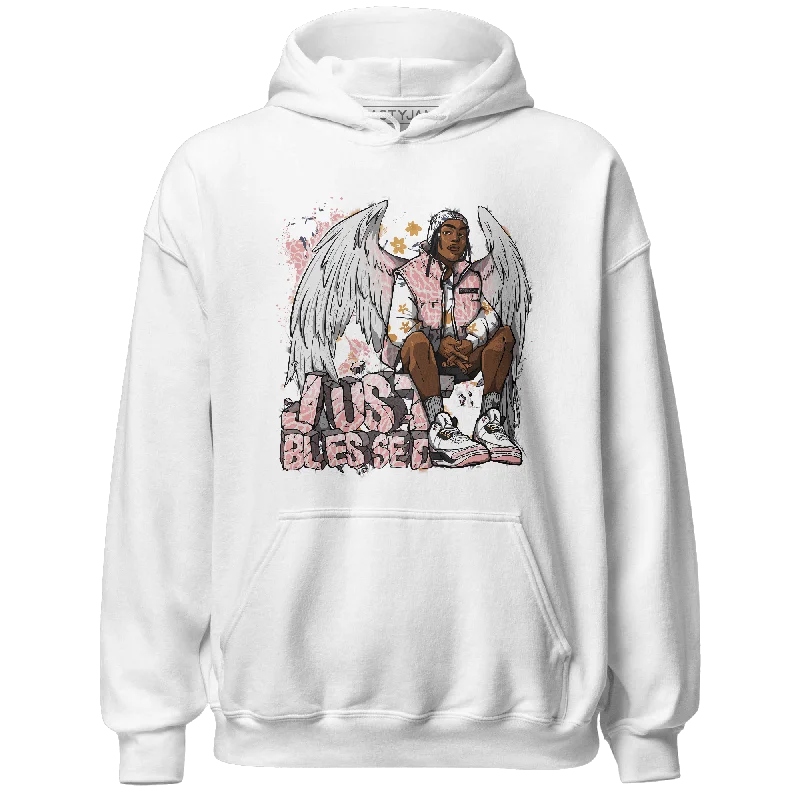 Fashionable clothing to fit every body type   NastyJamz Red Stardust 3s Hoodie Match Just Blessed