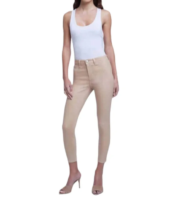 Discover the latest trends in women’s fashion   Margot Coated Jeans In Nude/ White Coated Contrast