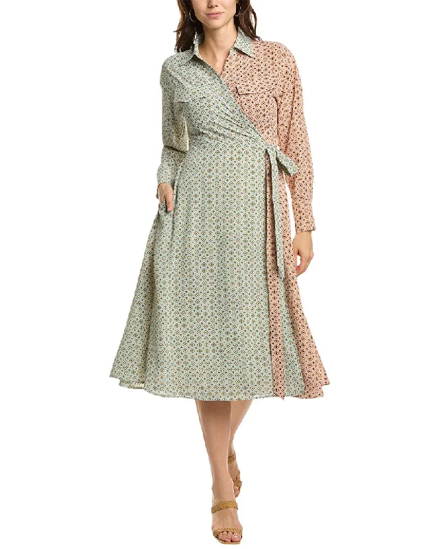 Step into style with our women’s clothing collection   Gracia Colorblock Faux Wrap Dress
