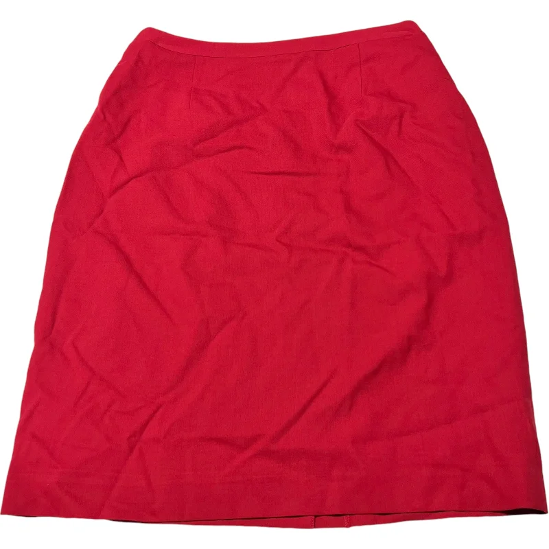Bold and beautiful clothing for every woman   Skirt Midi By Brooks Brothers In Red, Size: 12