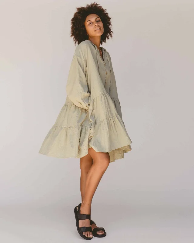 Bold and beautiful clothing for every woman   Avalon Smock Dress- Sage