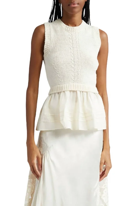 Classic pieces for a timeless wardrobe   Edda Top In Ivory